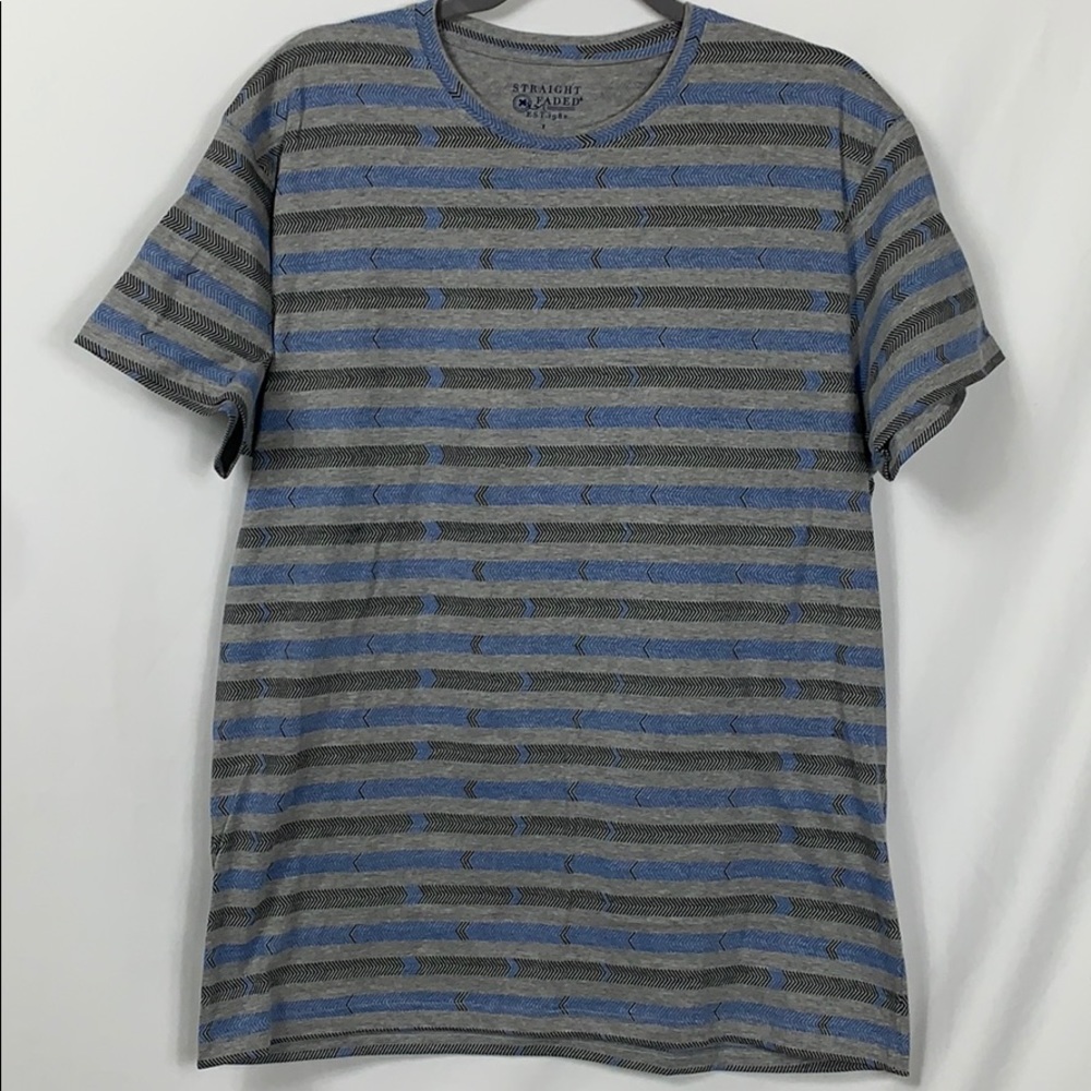 Straight Faded Lg grey short sleeved tee shirt